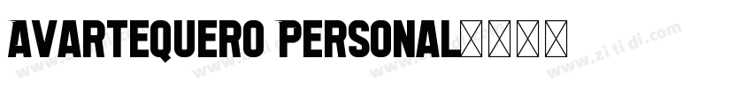 Avartequero Personal字体转换